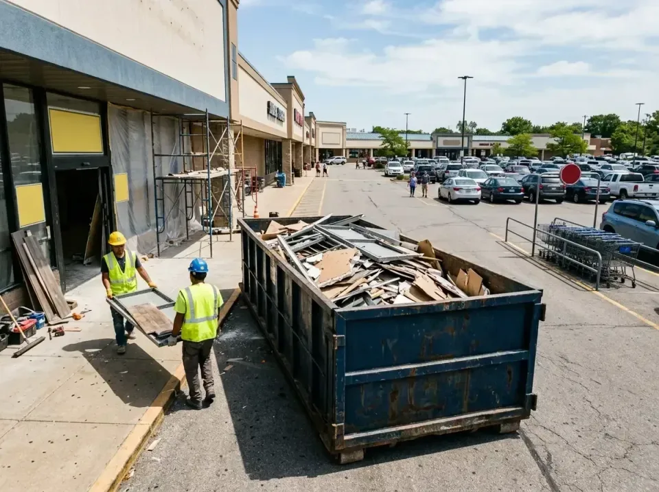 retail-store-renovation-debris-003 — frequently asked questions, Roll-off Dumpster Rentals in Oak Park, IL